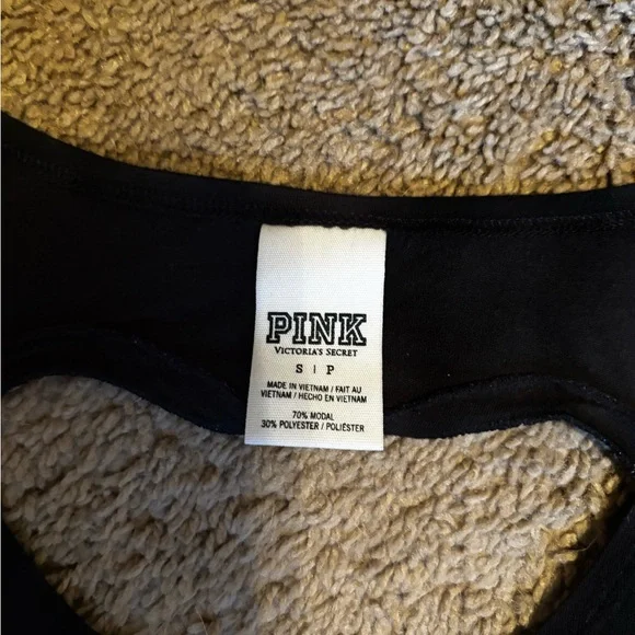 PINK Victoria's Secret Black Tank - Picture 3 of 4